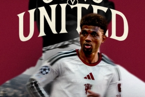 曼联官方发布欧冠对阵科莫海报，阿玛德单人出镜