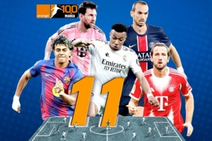 马卡年度百大球星最佳阵：梅西领衔，亚马尔、凯恩、姆巴佩三叉戟