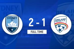 澳超：悉尼FC2-1逆转阿德莱德联