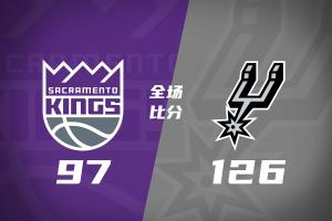 🏀季前赛-马刺7人上双大胜国王 文班半场14+8 西蒙斯14+8+7
